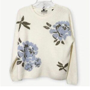 NWT Ted Baker Jacquard Flower Print Crewneck Sweater size large